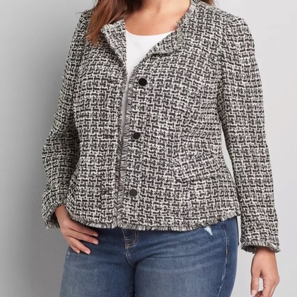 Lane Bryant Tweed Cropped jacket 18 NWOT - Picture 1 of 1